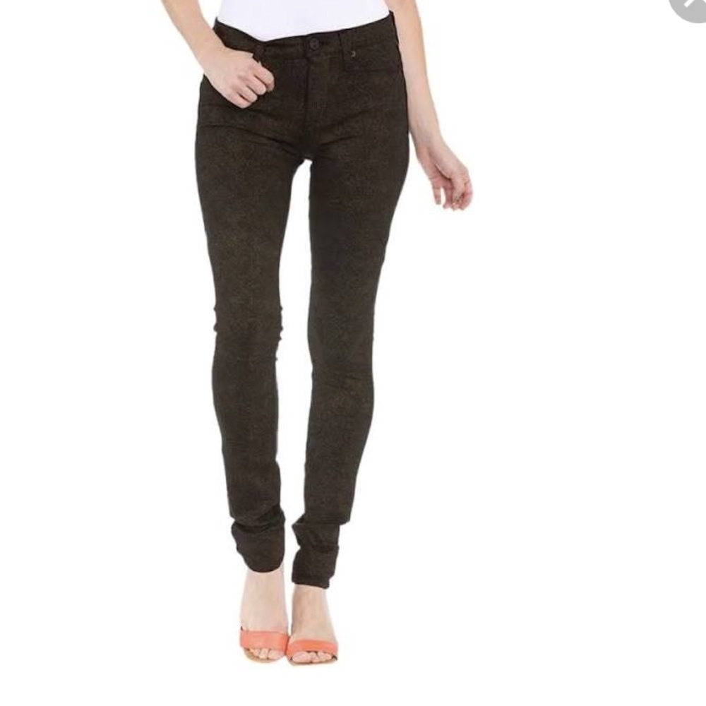 Hudson Jeans Coated Black Denim